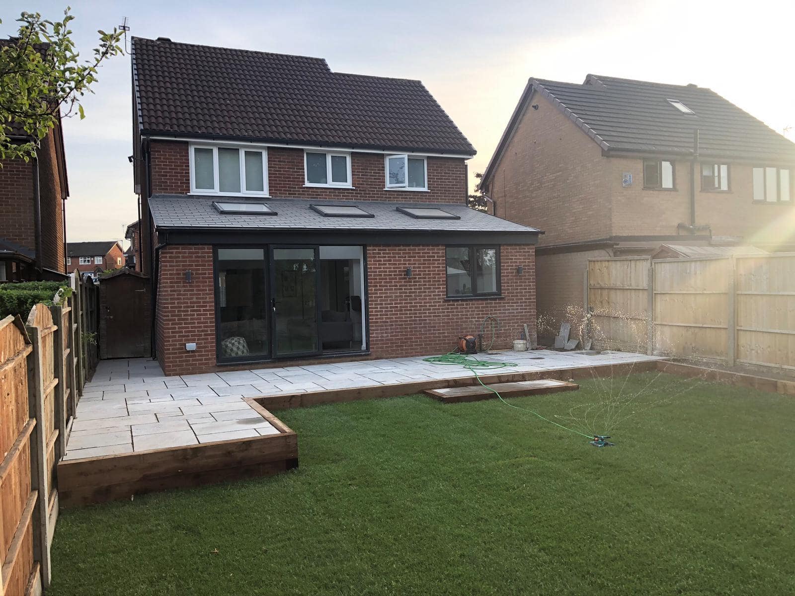 Rear Extension vaulted ceiling