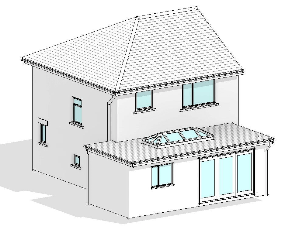 Single Storey Rear Roof lantern