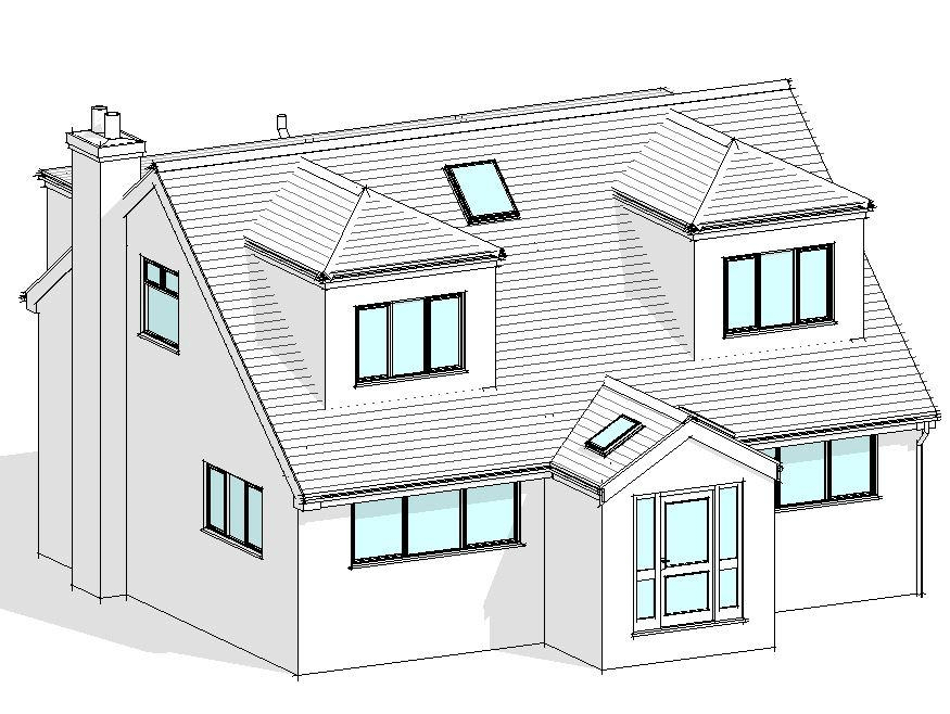 3D House Extension Plans & Drawings
